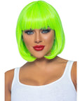 LEG AVENUE - PARRUCCA BOB FLUORESCENTE VERDE NEON - LEG AVENUE ACCESSORIES - Intimo per le occasioni speciali | The Game Lingerie