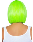 LEG AVENUE - PARRUCCA BOB FLUORESCENTE VERDE NEON - LEG AVENUE ACCESSORIES - Intimo per le occasioni speciali | The Game Lingerie