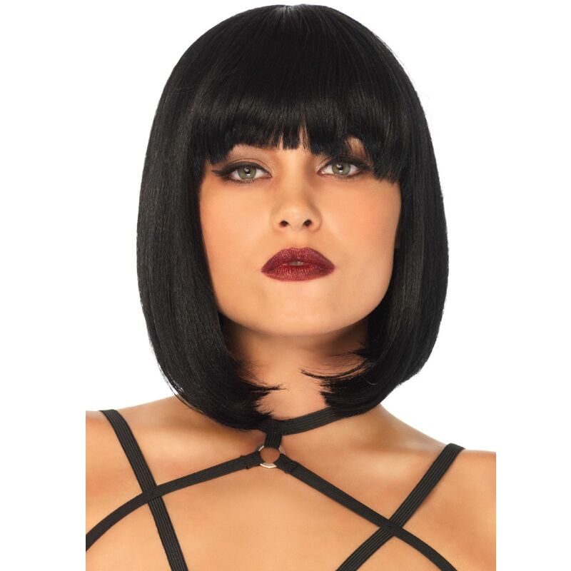 LEG AVENUE - PARRUCCA CORTA NATURALE BOB NERA - LEG AVENUE ACCESSORIES - Intimo per le occasioni speciali | The Game Lingerie