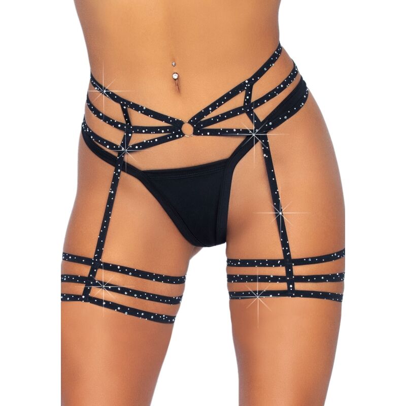 LEG AVENUE - REGGETTIERE IN STRASS TAGLIA UNICA - LEG AVENUE ACCESSORIES - Intimo per le occasioni speciali | The Game Lingerie