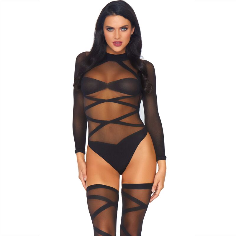 LEG AVENUE - SET 2 PEZZI CORPO E COSCIA - LEG AVENUE SETS - Intimo per le occasioni speciali | The Game Lingerie
