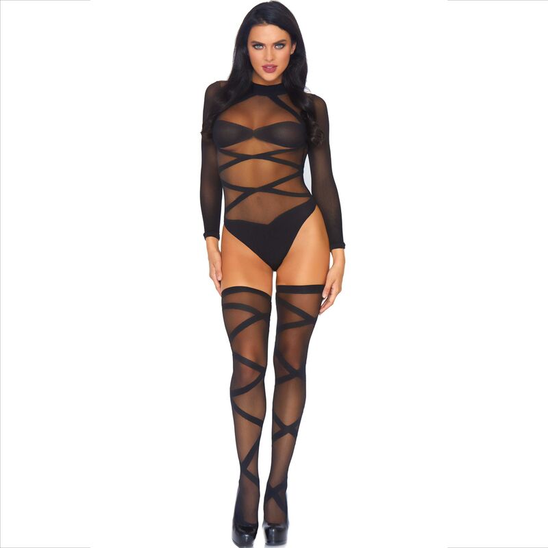 LEG AVENUE - SET 2 PEZZI CORPO E COSCIA - LEG AVENUE SETS - Intimo per le occasioni speciali | The Game Lingerie