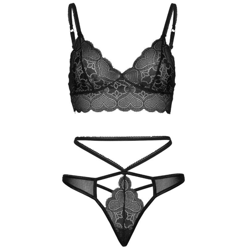 LEG AVENUE - SET 2 PEZZI STRAPPY TAGLIO G PERINGS S/M - LEG AVENUE SETS - Intimo per le occasioni speciali | The Game Lingerie