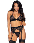 LEG AVENUE - SET TRE PEZZI LEG AVENUE - TOP, REGGISTREE E PERING - LEG AVENUE SETS - Intimo per le occasioni speciali | The Game Lingerie