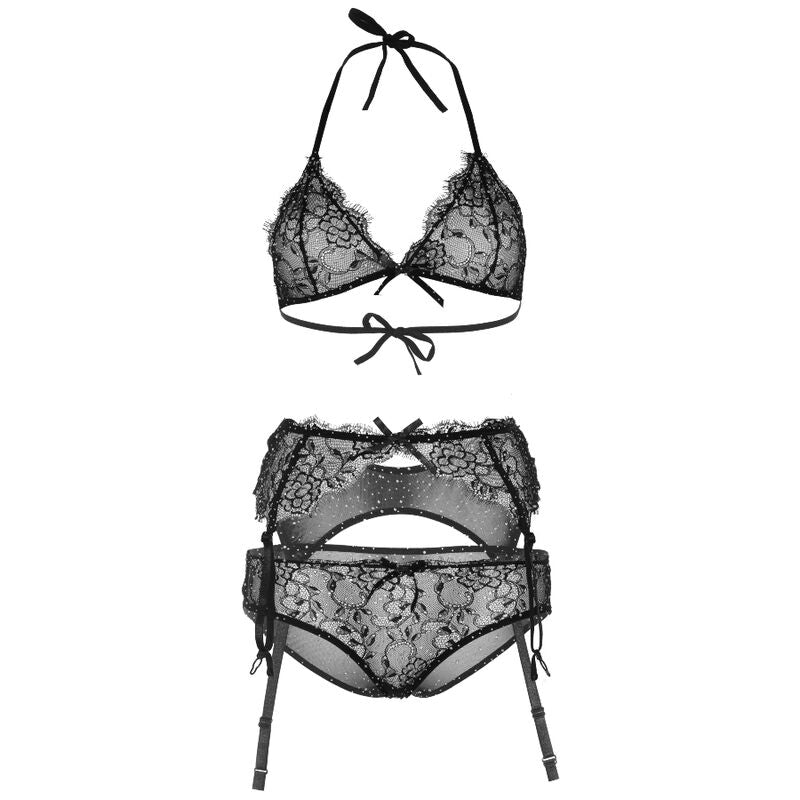 LEG AVENUE - SET TRE PEZZI SHINNY M - LEG AVENUE SETS - Intimo per le occasioni speciali | The Game Lingerie