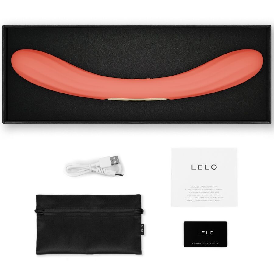 LELO - BOOMERANG VIBRATORE A DOPPIA ESTREMITÀ ROSSO CORALLO - LELO - Intimo per le occasioni speciali | The Game Lingerie