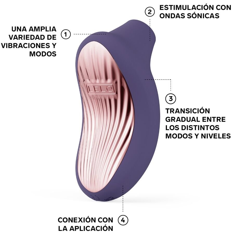 LELO - SONA 3 MASSAGGIATORE CLITORIDEO SONICO CYBER PURPLE - LELO - Intimo per le occasioni speciali | The Game Lingerie