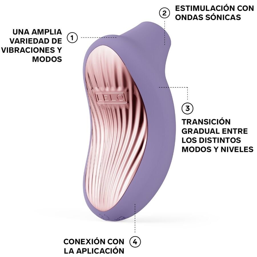 LELO - SONA 3 MASSAGGIATORE CLITORIDEO SONICO VIOLET DUSK - LELO - Intimo per le occasioni speciali | The Game Lingerie