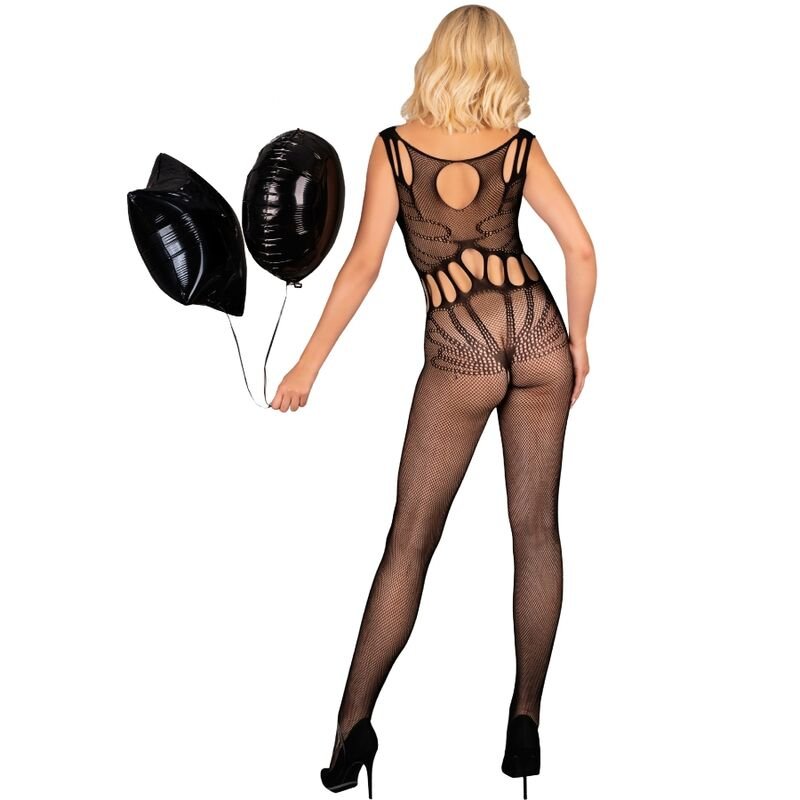 LIVCO CORSETTI FASHION - AMAHIL BODYSTOCKING CROTCHLESS NERO TAGLIA UNICA - LIVCO CORSETTI BODYSTOCKINGS - Intimo per le occasioni speciali | The Game Lingerie