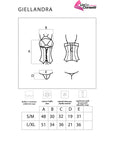 LIVCO CORSETTI FASHION - COLLEZIONE GIELLANDRA FOR THE SENSES CORSETTO + PANTY NERO - LIVCO CORSETTI SETS - Intimo per le occasioni speciali | The Game Lingerie