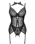 LIVCO CORSETTI FASHION - COLLEZIONE GIELLANDRA FOR THE SENSES CORSETTO + PANTY NERO - LIVCO CORSETTI SETS - Intimo per le occasioni speciali | The Game Lingerie