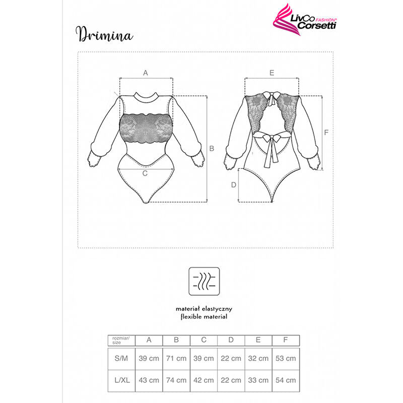 LIVCO CORSETTI FASHION - DRIMINA LC90690 BODY BLU NAVY L/XL - LIVCO CORSETTI BODIES - Intimo per le occasioni speciali | The Game Lingerie