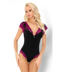LIVCO CORSETTI FASHION - LORRIE CF 90450 BODY NERO S/M - LIVCO CORSETTI BODIES - Intimo per le occasioni speciali | The Game Lingerie