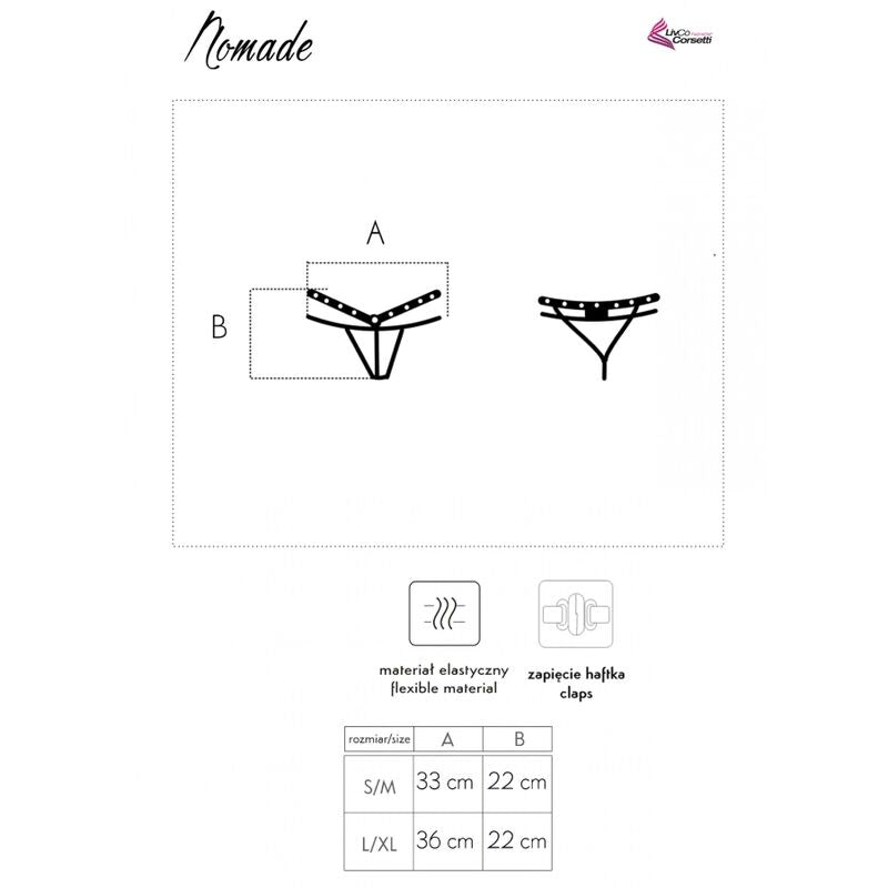 LIVCO CORSETTI FASHION - PERIZOMA NOMADE SENZA CAVALLO NERO - LIVCO CORSETTI PANTIES - Intimo per le occasioni speciali | The Game Lingerie