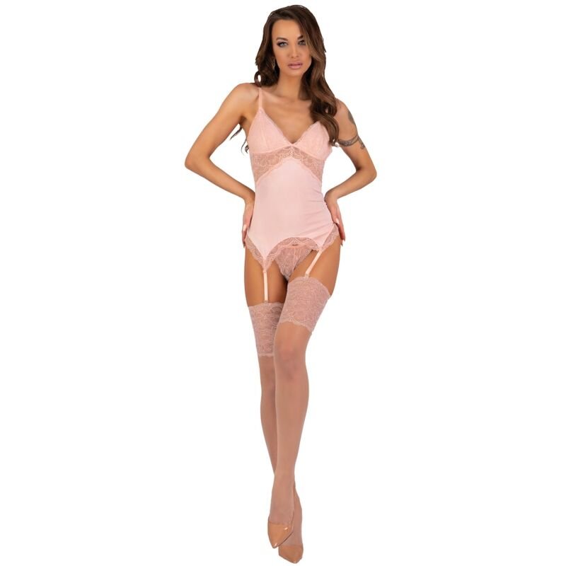 LIVCO CORSETTI FASHION - SET PERSINNE PESCA CORSETTO + SLIP + CALZE - LIVCO CORSETTI SETS - Intimo per le occasioni speciali | The Game Lingerie