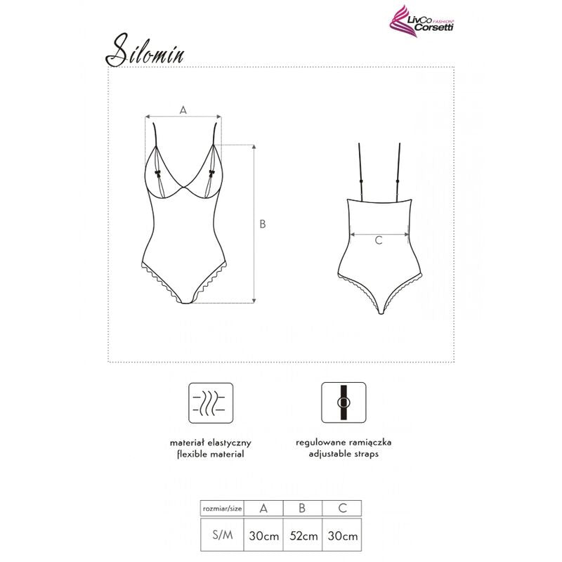 LIVCO CORSETTI FASHION - SILOMIN LC 1401 BODY + VESTAGLIA NERO TAGLIA UNICA - LIVCO CORSETTI SETS - Intimo per le occasioni speciali | The Game Lingerie