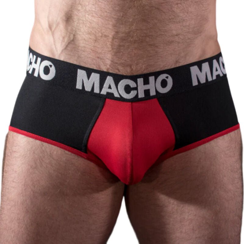 MACHO - MS26N SLIP NERO/ROSSO M - MACHO UNDERWEAR - Intimo per le occasioni speciali | The Game Lingerie