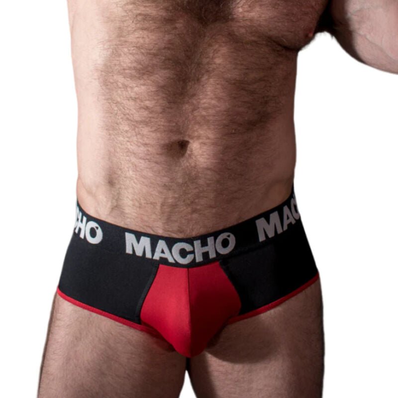 MACHO - MS26N SLIP NERO/ROSSO M - MACHO UNDERWEAR - Intimo per le occasioni speciali | The Game Lingerie