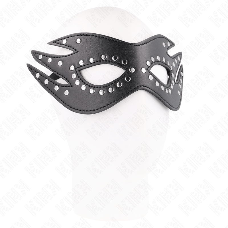 MASCHERA IN SIMILPELLE CON RIVETTI MODELLO 3 26 x 9,5 CM - KINK - KINK MASKED ALLURE - Intimo per le occasioni speciali | The Game Lingerie