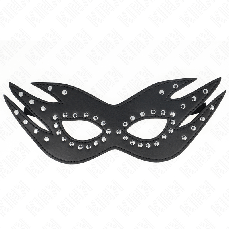MASCHERA IN SIMILPELLE CON RIVETTI MODELLO 3 26 x 9,5 CM - KINK - KINK MASKED ALLURE - Intimo per le occasioni speciali | The Game Lingerie