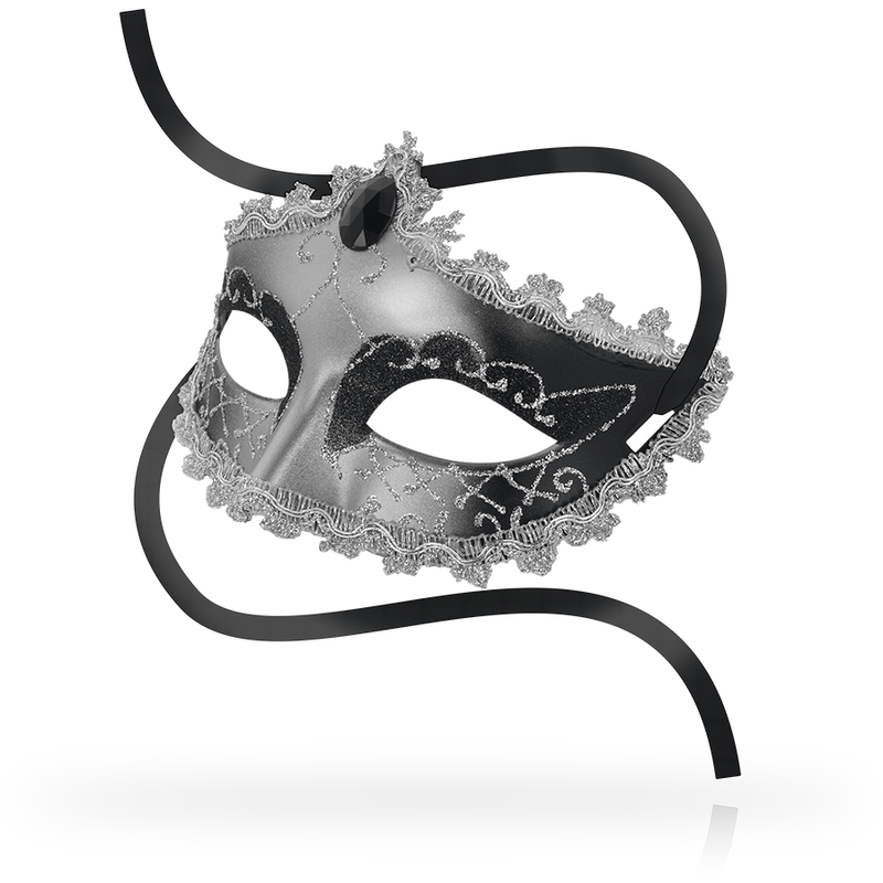 MASCHERA NERA DIAMOND GRIGIA - OHMAMA - OHMAMA MASKS - Intimo per le occasioni speciali | The Game Lingerie