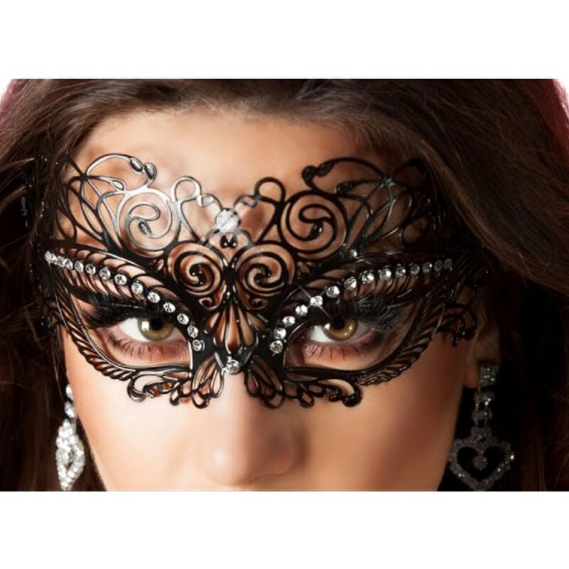 MASCHERA NERA IN OTTONE - CR 3706 - CHILIROSE - CHILIROSE ACCESORIES - Intimo per le occasioni speciali | The Game Lingerie