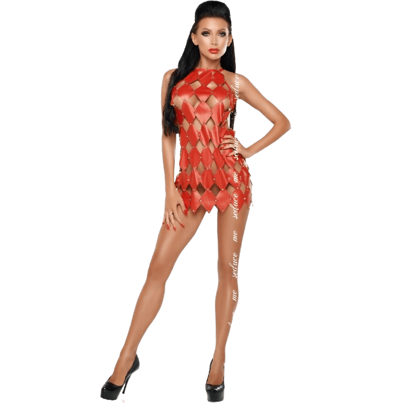 ME - SEDUCE - GWEN VESTITO SCHIENA NUDA ROSSO S/M - ME - SEDUCE DRESSES - Intimo per le occasioni speciali | The Game Lingerie