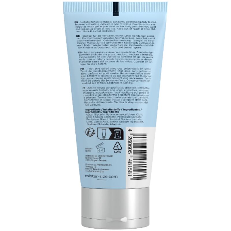 MISTER SIZE - LUBRIFICANTE BIO 100 ML - MISTER SIZE - Intimo per le occasioni speciali | The Game Lingerie