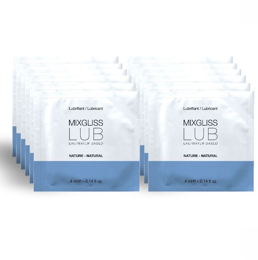 MIXGLISS - LUBRIFICANTE NATURALE A BASE ACQUA 12 MONODOSE 4 ML - MIXGLISS - Intimo per le occasioni speciali | The Game Lingerie