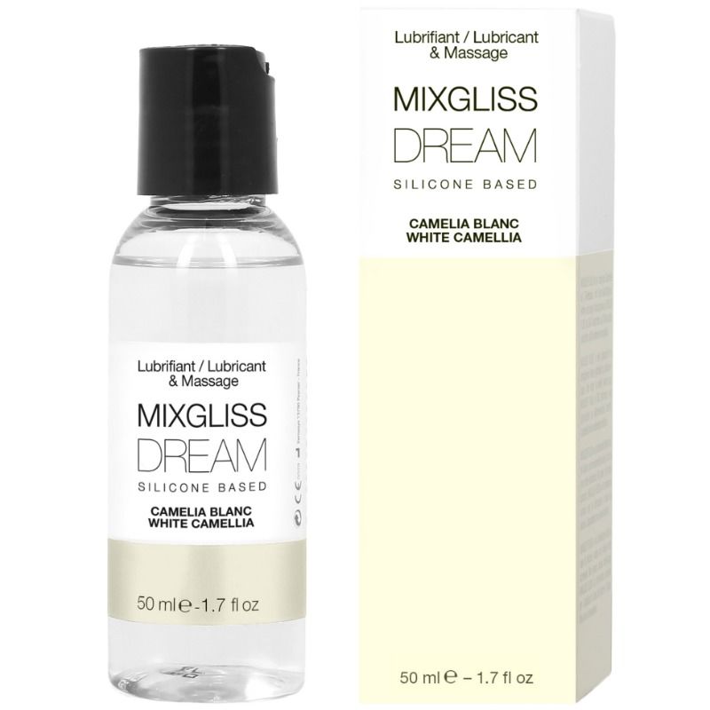 MIXGLISS - LUBRIFICANTE SILICONE DREAM WHITE CAMELIA 50 ML - MIXGLISS - Intimo per le occasioni speciali | The Game Lingerie