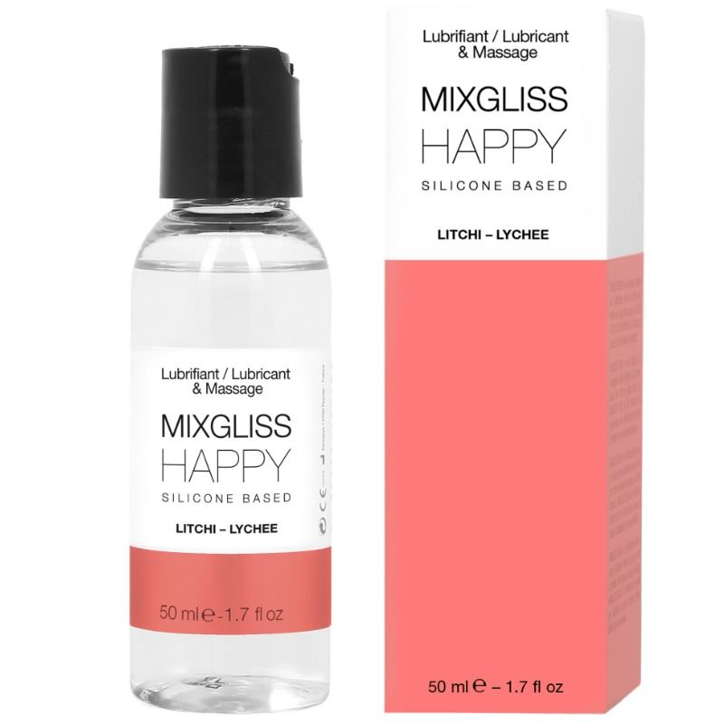 MIXGLISS - LUBRIFICANTE SILICONE HAPPY LITCHI 50 ML - MIXGLISS - Intimo per le occasioni speciali | The Game Lingerie