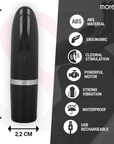 MORESSA - IVY VIBRATORE STIMOLATORE DA VIAGGIO NERO - MORESSA - Intimo per le occasioni speciali | The Game Lingerie