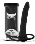 MYTHOLOGY - DILDO COBI ONYX CON ANELLO PER DOPPIA PENETRAZIONE 13 CM IN SILICONE - MYTHOLOGY FANTASY DILDO - Intimo per le occasioni speciali | The Game Lingerie
