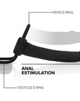 MYTHOLOGY - DILDO COBI ONYX CON ANELLO PER DOPPIA PENETRAZIONE 13 CM IN SILICONE - MYTHOLOGY FANTASY DILDO - Intimo per le occasioni speciali | The Game Lingerie