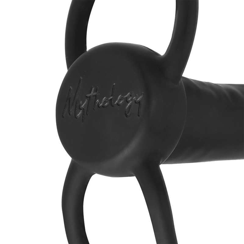 MYTHOLOGY - DILDO COBI ONYX CON ANELLO PER DOPPIA PENETRAZIONE 13 CM IN SILICONE - MYTHOLOGY FANTASY DILDO - Intimo per le occasioni speciali | The Game Lingerie