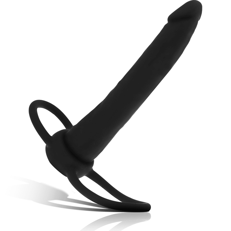 MYTHOLOGY - DILDO COBI ONYX CON ANELLO PER DOPPIA PENETRAZIONE 13 CM IN SILICONE - MYTHOLOGY FANTASY DILDO - Intimo per le occasioni speciali | The Game Lingerie