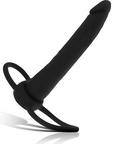 MYTHOLOGY - DILDO COBI ONYX CON ANELLO PER DOPPIA PENETRAZIONE 13 CM IN SILICONE - MYTHOLOGY FANTASY DILDO - Intimo per le occasioni speciali | The Game Lingerie