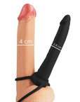 MYTHOLOGY - DILDO COBI ONYX CON ANELLO PER DOPPIA PENETRAZIONE 13 CM IN SILICONE - MYTHOLOGY FANTASY DILDO - Intimo per le occasioni speciali | The Game Lingerie