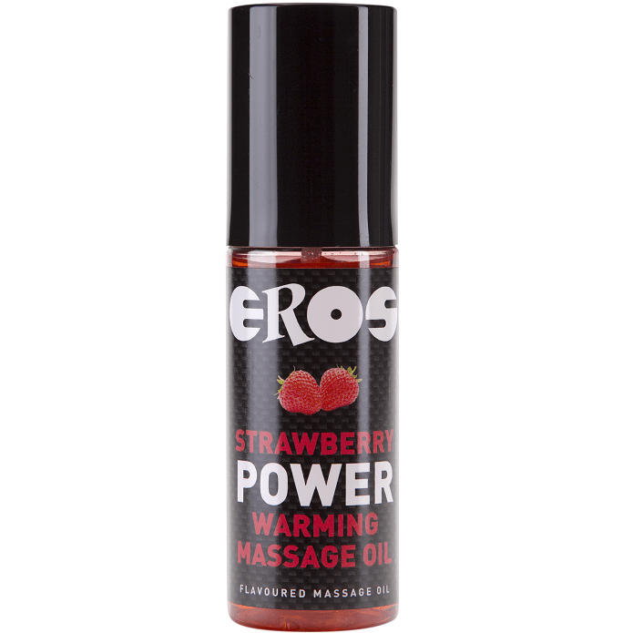OLIO DA MASSAGGIO RISCALDANTE EROS FRAGOLA - EROS POWER LINE - Intimo per le occasioni speciali | The Game Lingerie