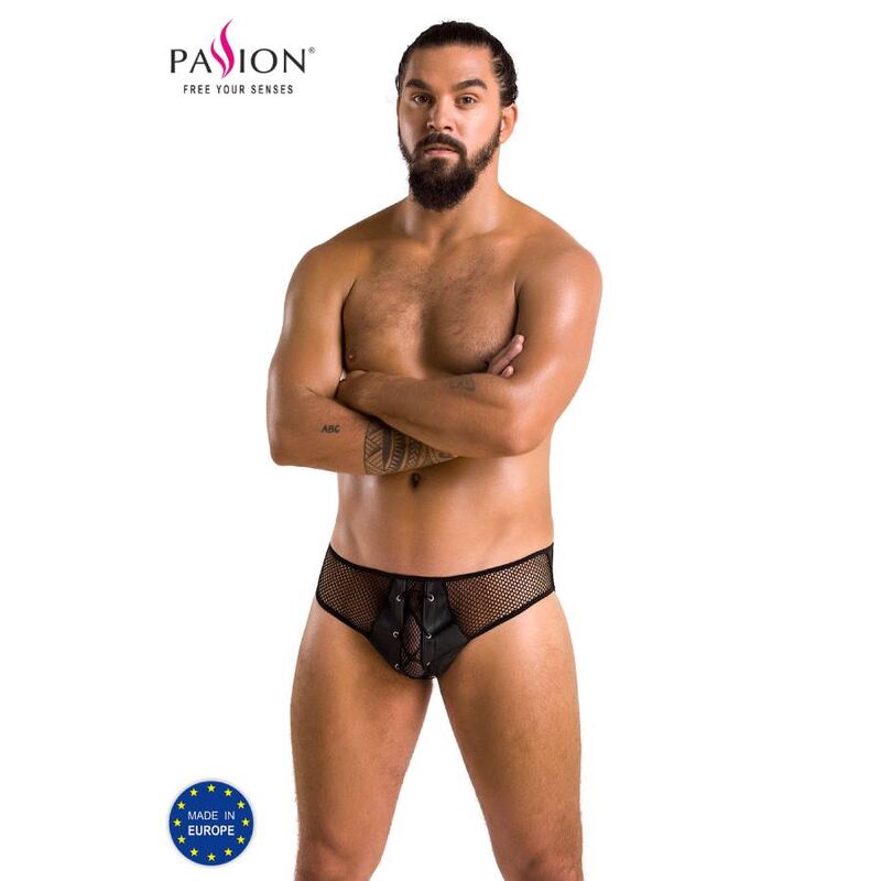PASSION - 035 SLIP RICHARD NERO L/XL - PASSION MEN - Intimo per le occasioni speciali | The Game Lingerie