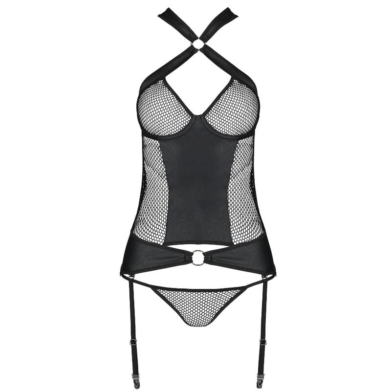 PASSION - AMANDA CORSETTO IN PELLE ECOLOGICA S/M - PASSION WOMAN - Intimo per le occasioni speciali | The Game Lingerie