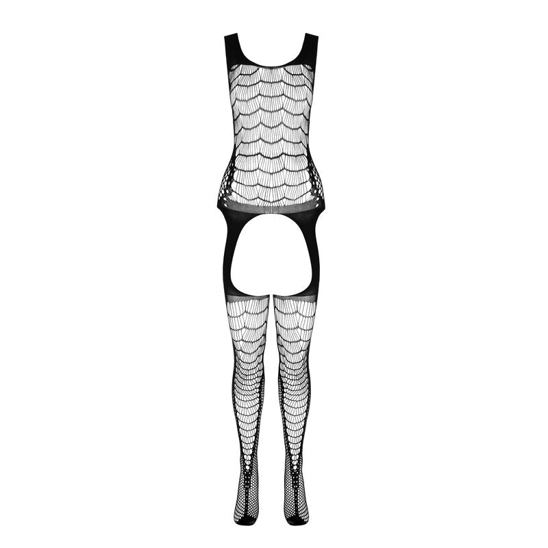 Passion BS 104 Bianco - Miniabito Bodystocking a Rete Taglia Unica - PASSION WOMAN BODYSTOCKINGS - Intimo per le occasioni speciali | The Game Lingerie