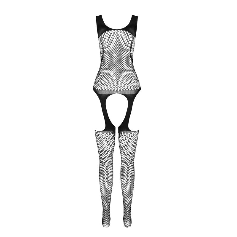 Passion BS 104 Bianco - Miniabito Bodystocking a Rete Taglia Unica - PASSION WOMAN BODYSTOCKINGS - Intimo per le occasioni speciali | The Game Lingerie