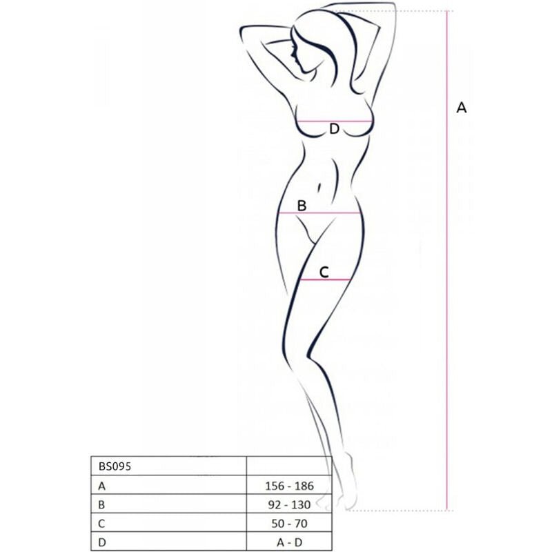 PASSION - BS095 BODYSTOCKING NERO TAGLIA UNICA - PASSION WOMAN BODYSTOCKINGS - Intimo per le occasioni speciali | The Game Lingerie