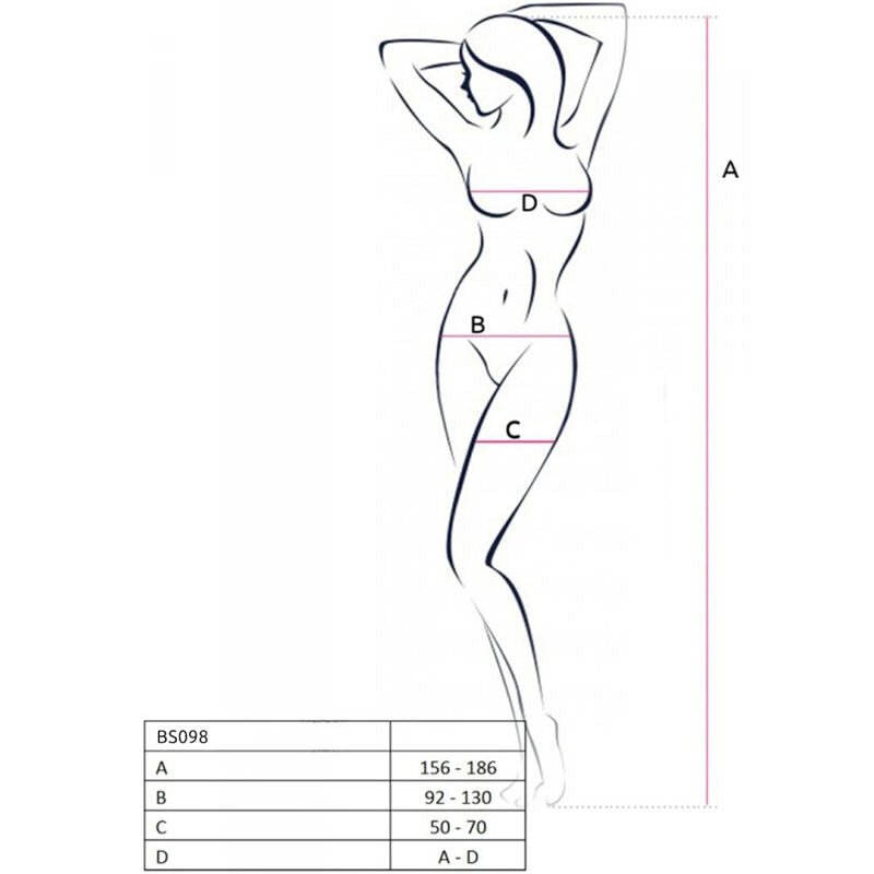 PASSION - BS098 BODYSTOCKING NERO TAGLIA UNICA - PASSION WOMAN BODYSTOCKINGS - Intimo per le occasioni speciali | The Game Lingerie