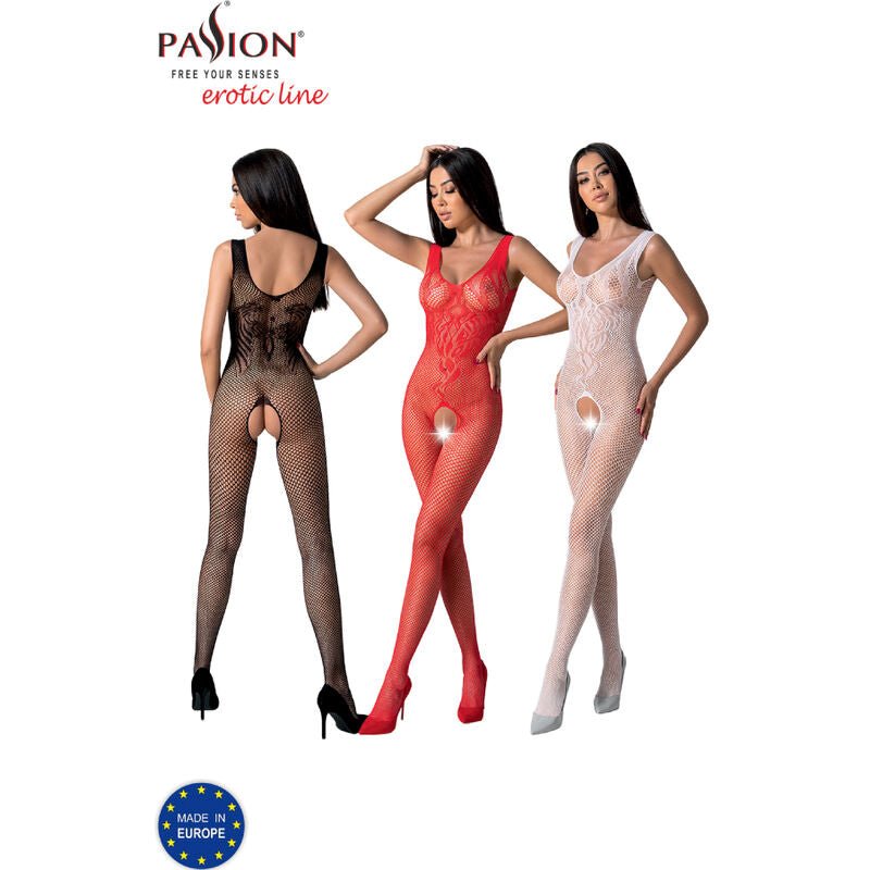 PASSION - BS098 BODYSTOCKING NERO TAGLIA UNICA - PASSION WOMAN BODYSTOCKINGS - Intimo per le occasioni speciali | The Game Lingerie