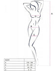 PASSION - BS099 BODYSTOCKING NERO TAGLIA UNICA - PASSION WOMAN BODYSTOCKINGS - Intimo per le occasioni speciali | The Game Lingerie