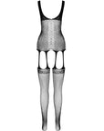 PASSION - COLLEZIONE ECO BODYSTOCKING ECO BS007 NERO - PASSION WOMAN BODYSTOCKINGS - Intimo per le occasioni speciali | The Game Lingerie
