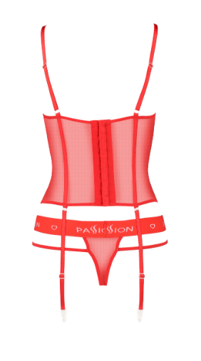 PASSION - CORSETTO KYOKA ROSSO S/M - PASSION WOMAN CORSETS - Intimo per le occasioni speciali | The Game Lingerie