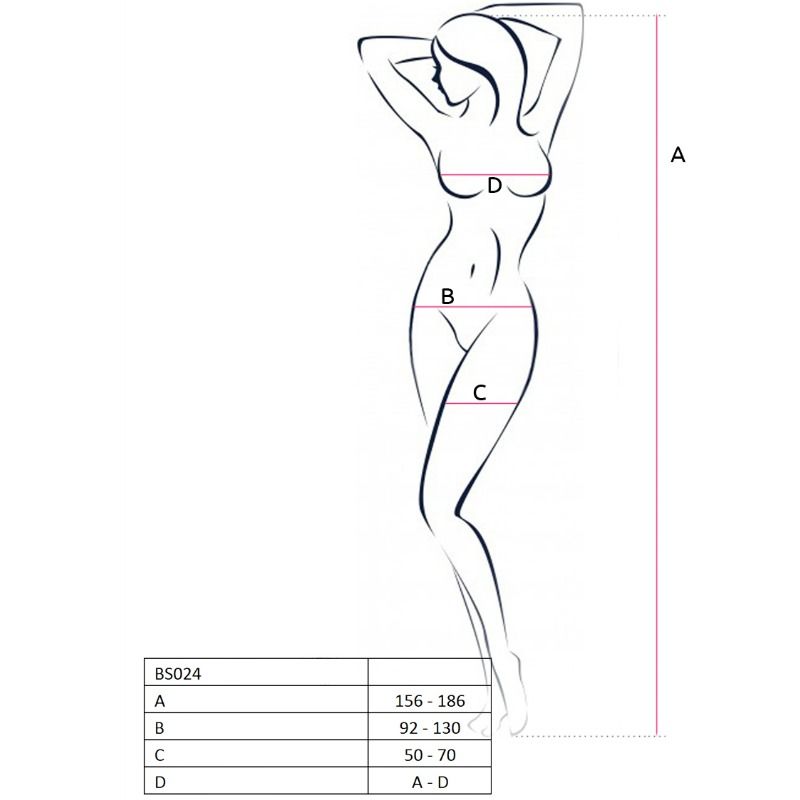 PASSION - DONNA BS024 BODYSTOCKING NERO TAGLIA UNICA - PASSION WOMAN BODYSTOCKINGS - Intimo per le occasioni speciali | The Game Lingerie